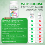 Sharalore 13-in-1 Natural Sleep Aid Capsules bottle with label