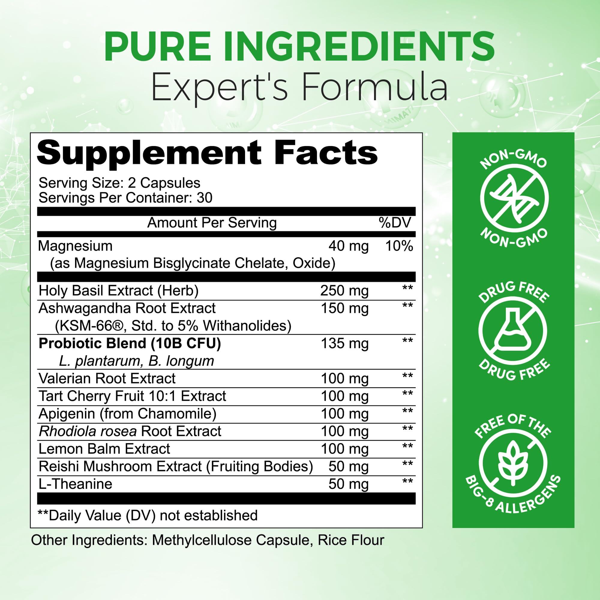 Sharalore 13-in-1 Natural Sleep Aid Capsules in a lifestyle setting