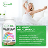 Sharalore 13-in-1 Natural Sleep Aid Capsules side view