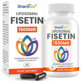 Sharoaid Liposomal Fisetin 1500mg softgels front view