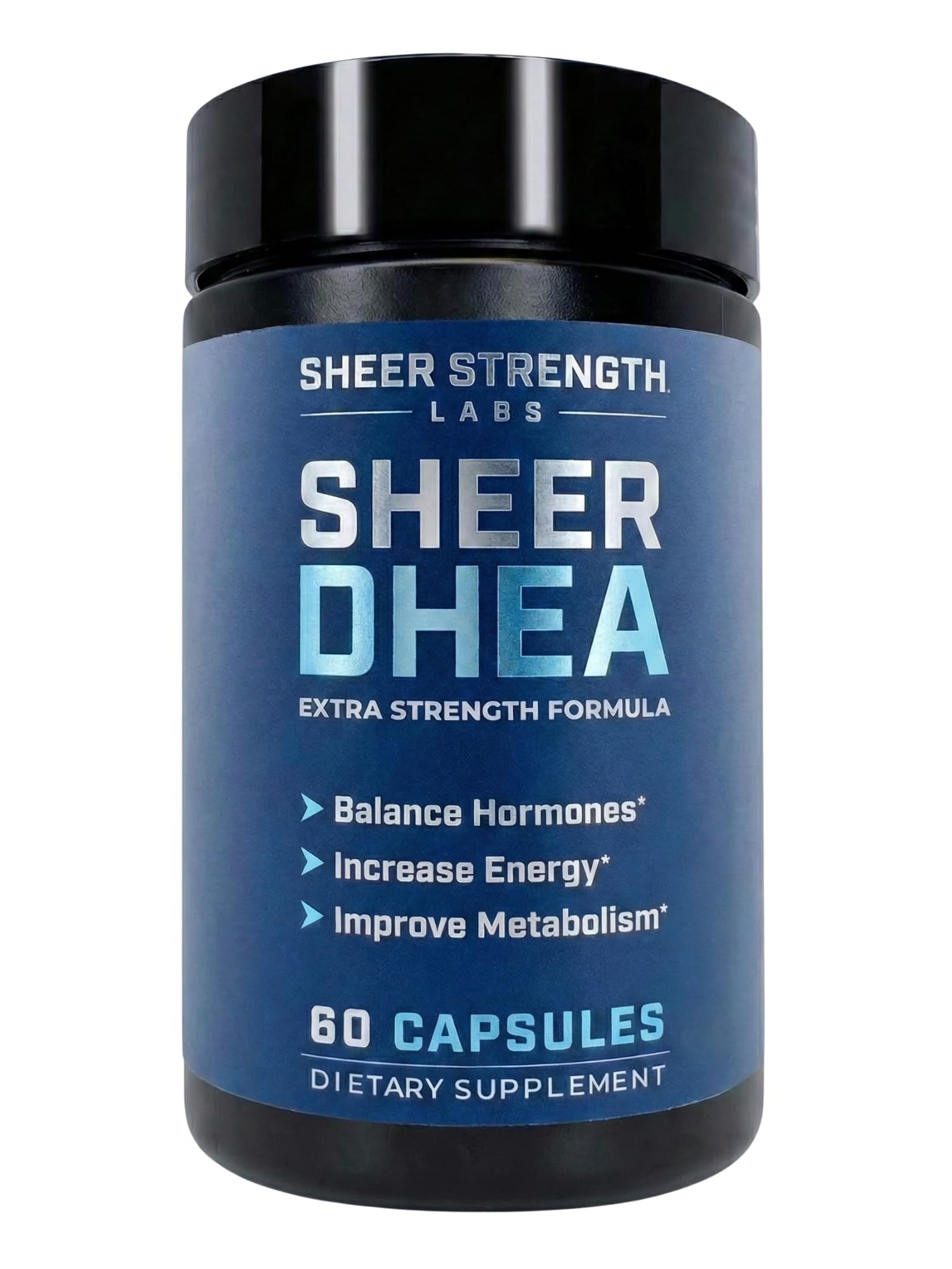 Sheer Strength Labs DHEA 100mg supplement front view