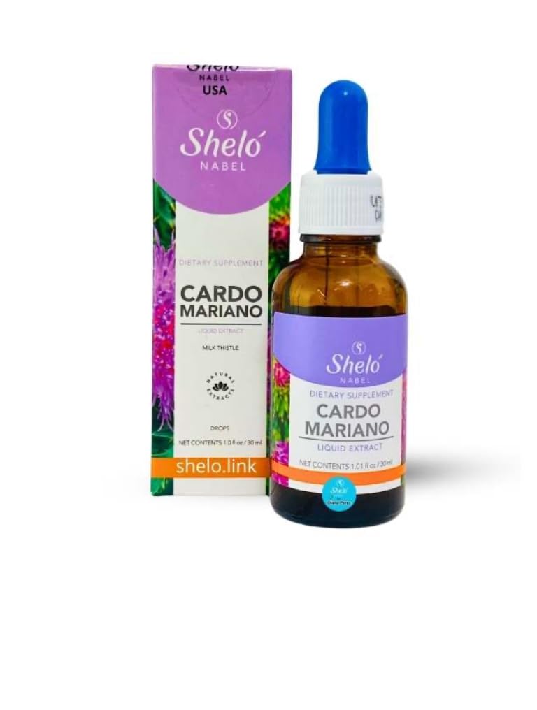 Sheló NABEL Milk Thistle Liquid Extract bottle with label
