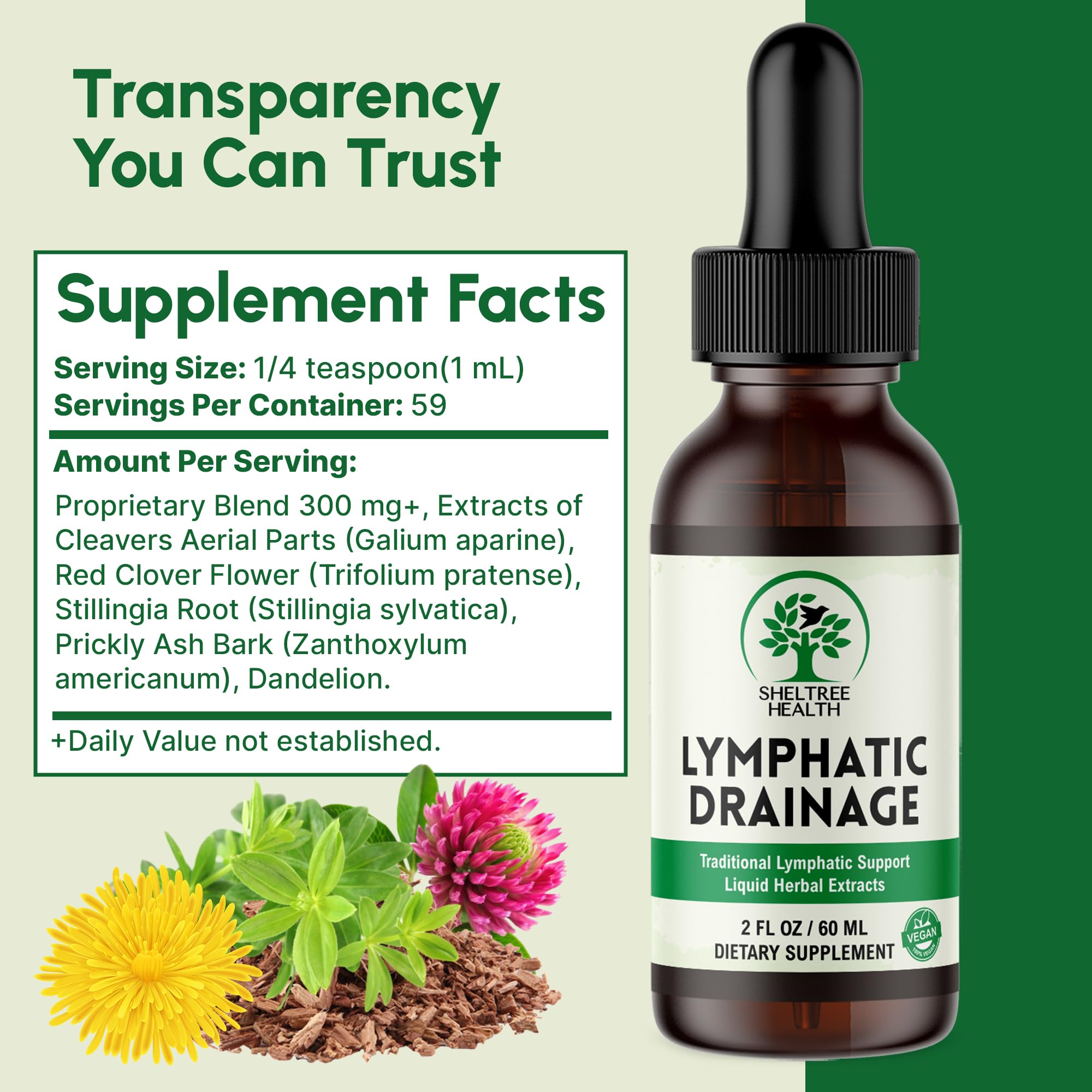 SHELTREE HEALTH Lymphatic Support Drops 30ml packaging