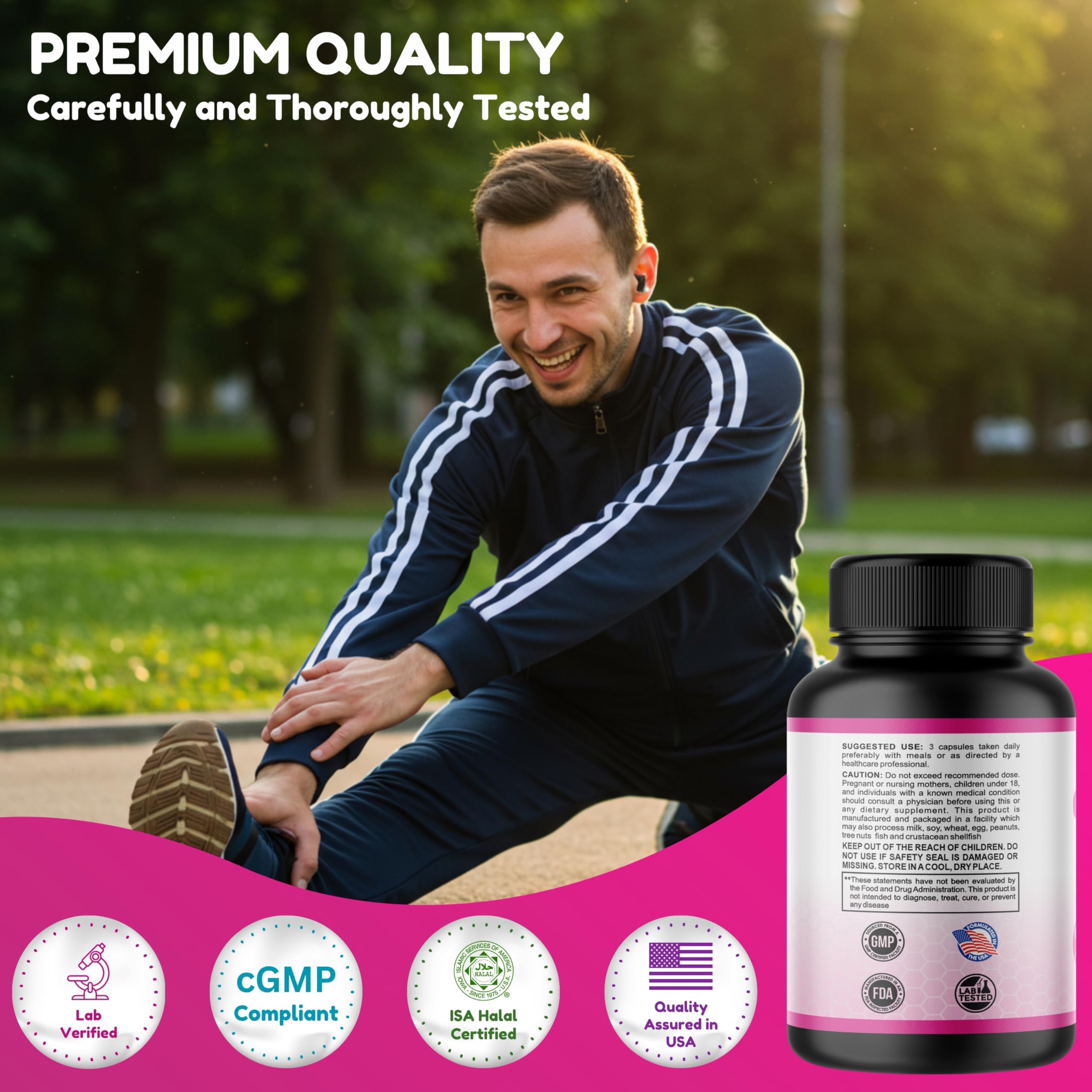 SHIFAA NUTRITION Collagen Peptides Complex capsules in hand
