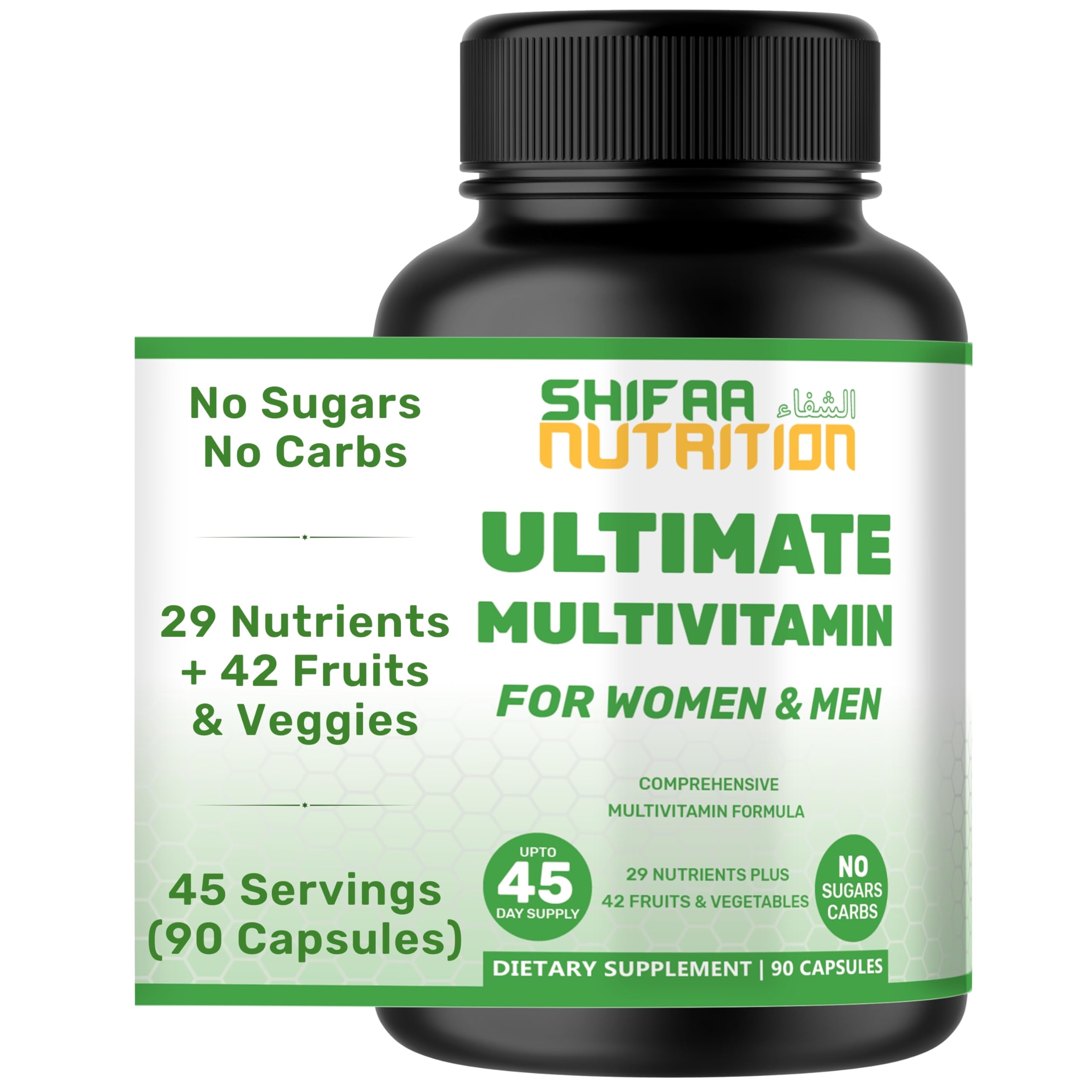 SHIFAA NUTRITION Multivitamins for Men & Women front view