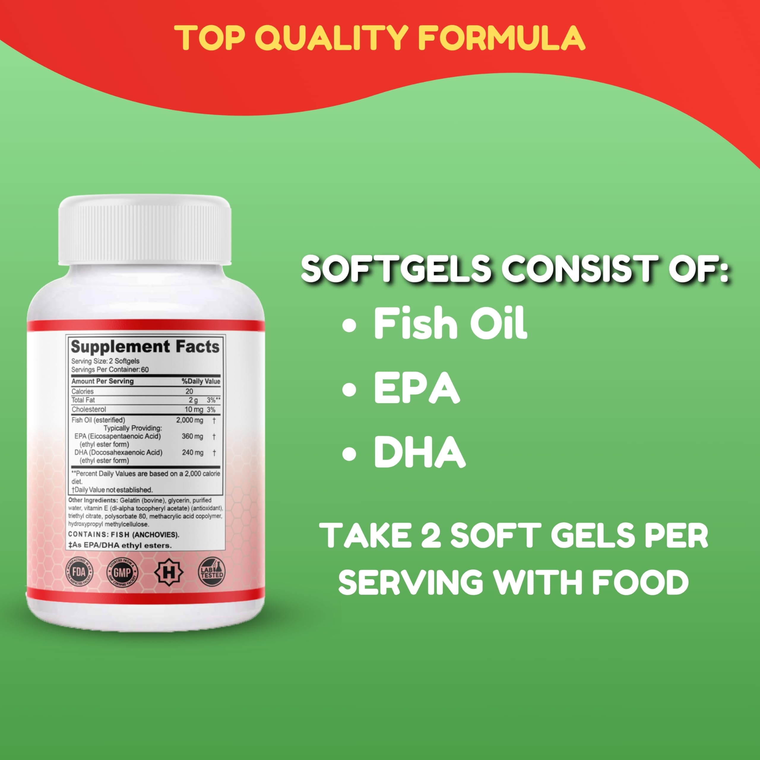 SHIFAA NUTRITION Omega 3 Fish Oil packaging details