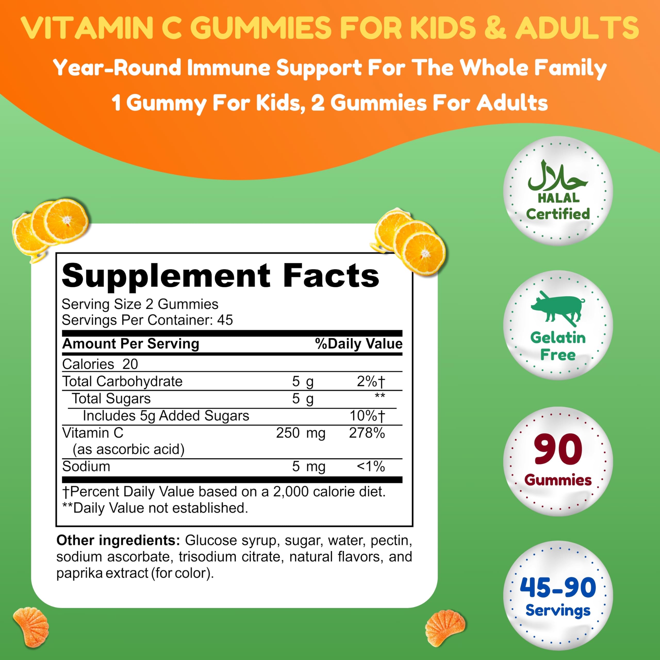SHIFAA NUTRITION Vitamin C Gummies packaging