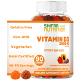 SHIFAA NUTRITION Vitamin D3 Gummies front view packaging