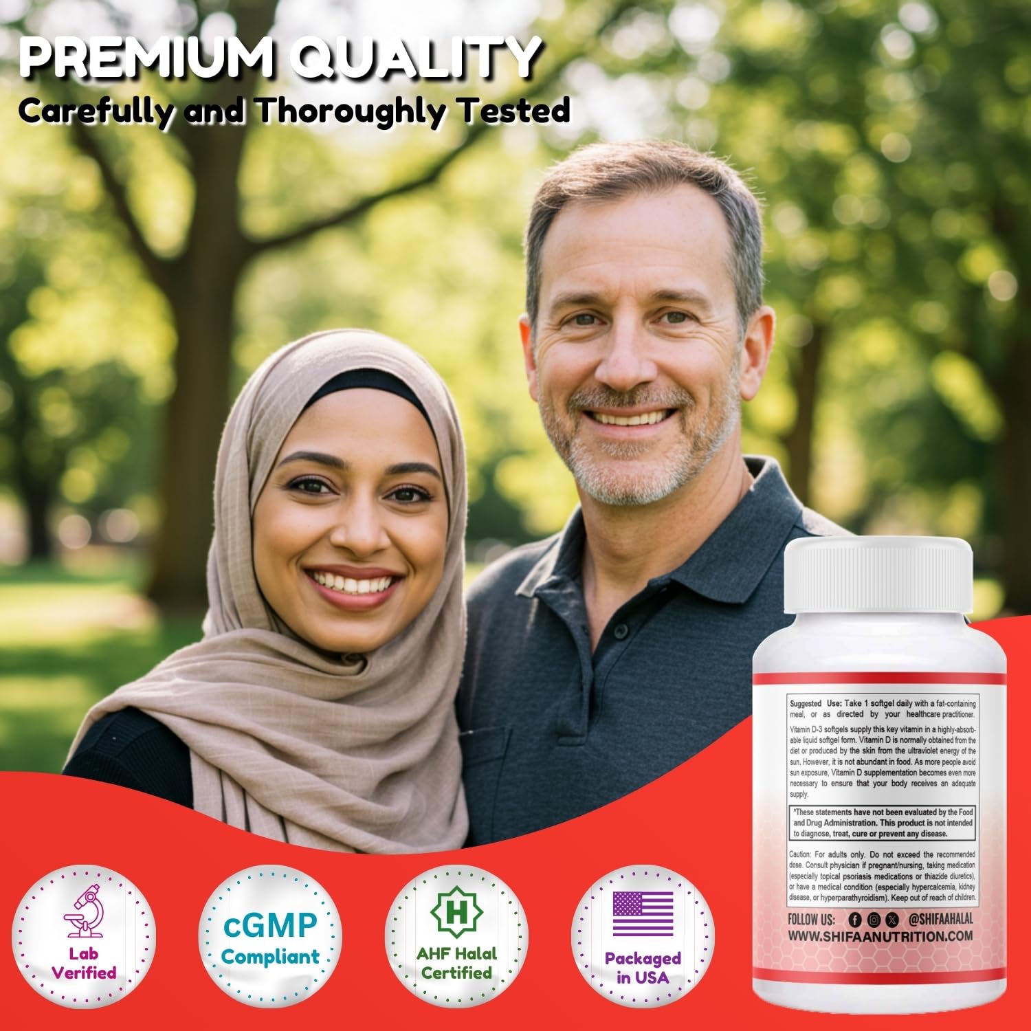 SHIFAA NUTRITION Vitamin D3 Liquid Soft-Gels packaging details