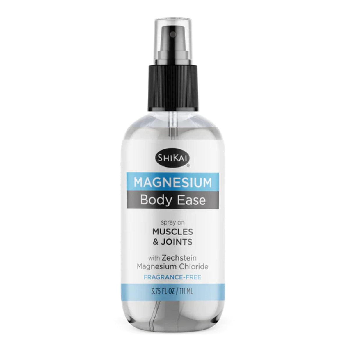 ShiKai Magnesium Body Ease Spray front view, 3.75 fl oz