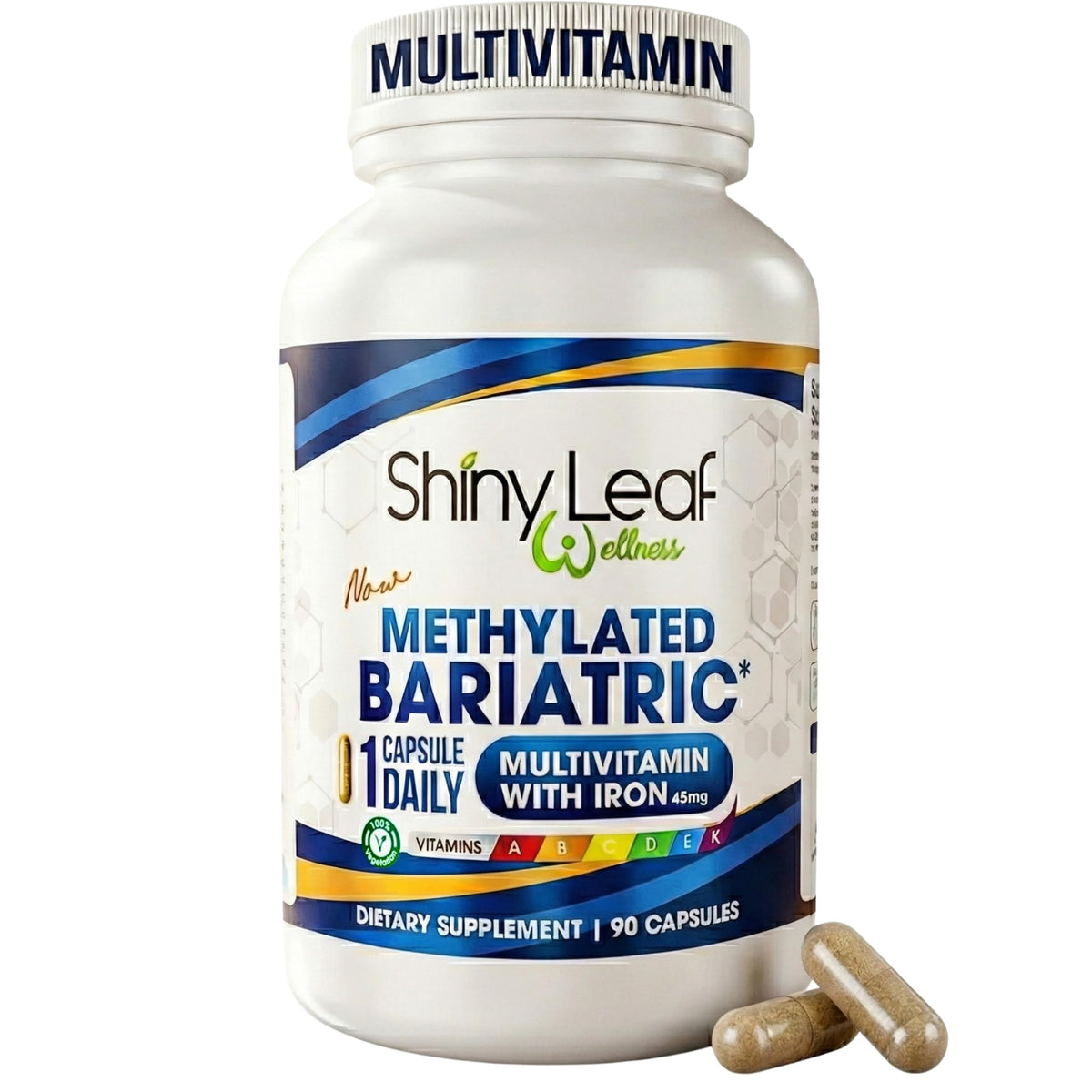 Shiny Leaf Bariatric Multivitamin with Iron 45mg front view