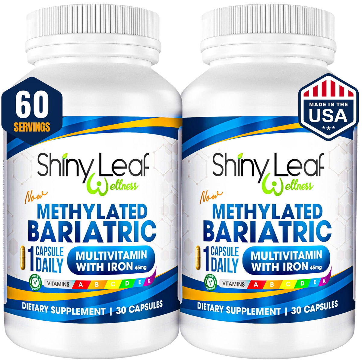 Shiny Leaf Bariatric Multivitamin with Iron 45mg front view
