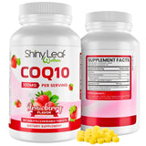 Shiny Leaf CoQ10 100mg chewable supplements front view