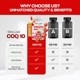 Shiny Leaf CoQ10 100mg chewable supplements ingredients list