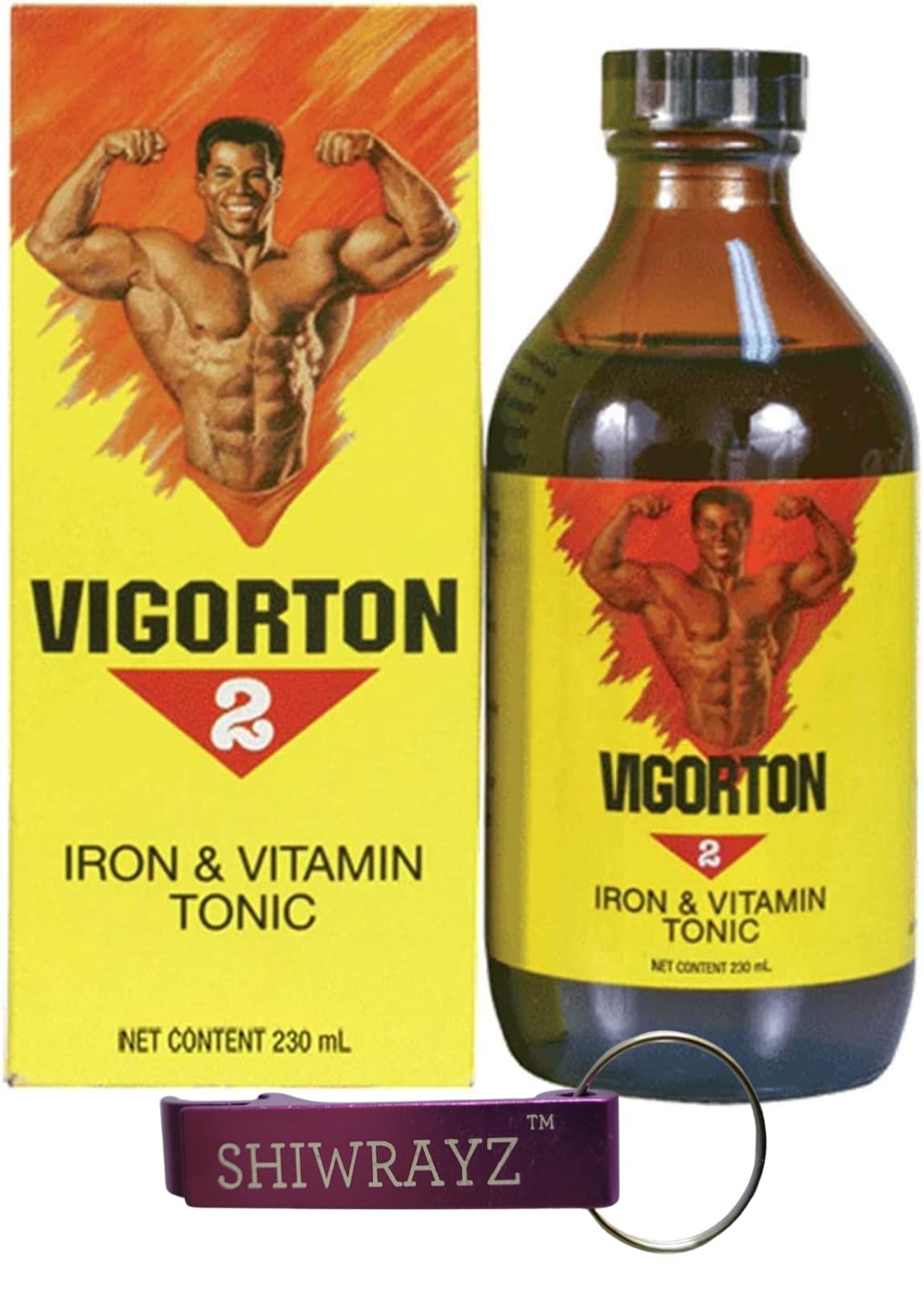 SHIWRAYZ Vigorton Iron & Vitamin Tonic 230ml bottle front view