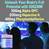 SHIZAM 6-in-1 Brain support Gummies honey mango flavour