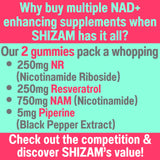 SHIZAM Cell Renewal Gummies packaging with Blueberry Burst flavour