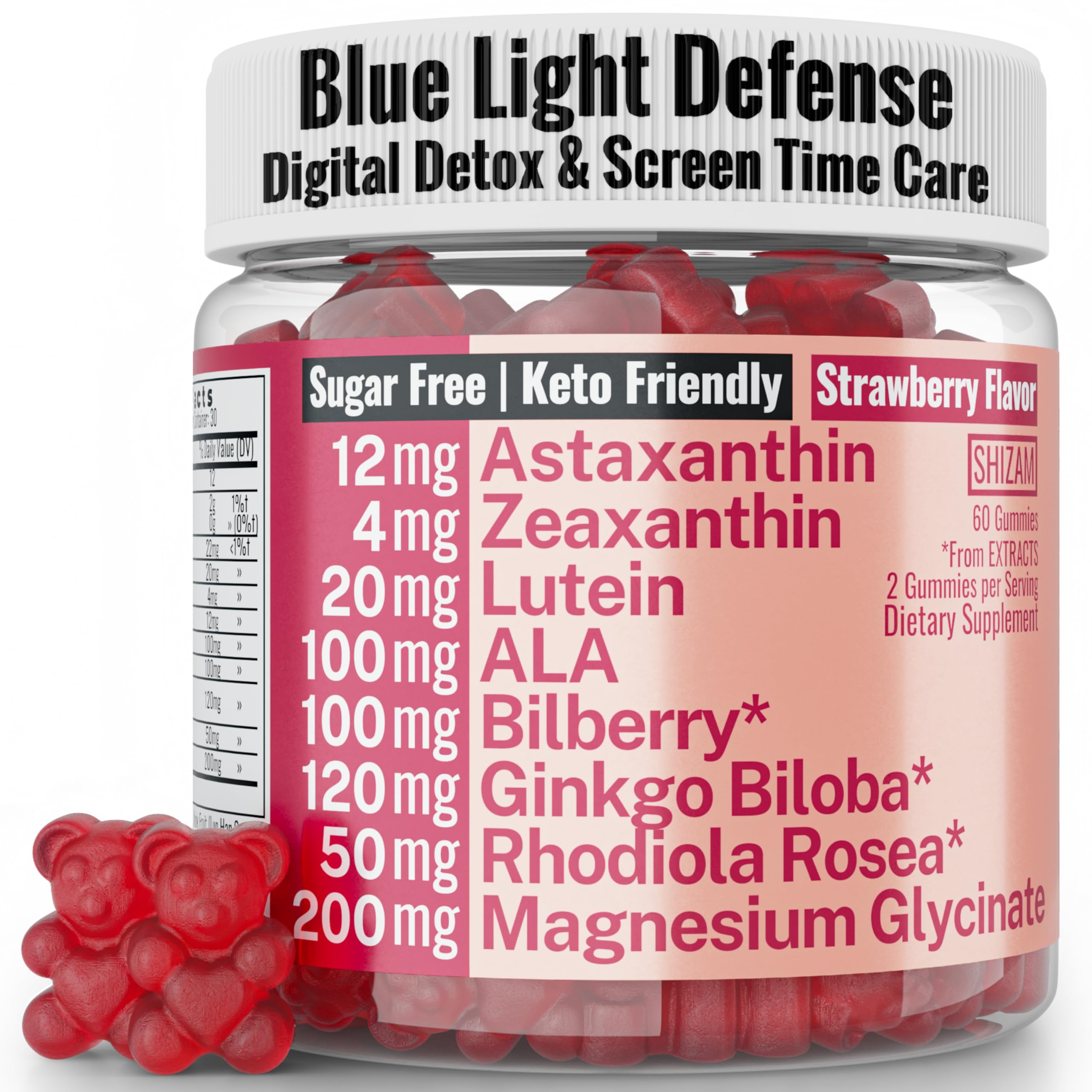 SHIZAM Daily Wellness Gummy Supplement front view