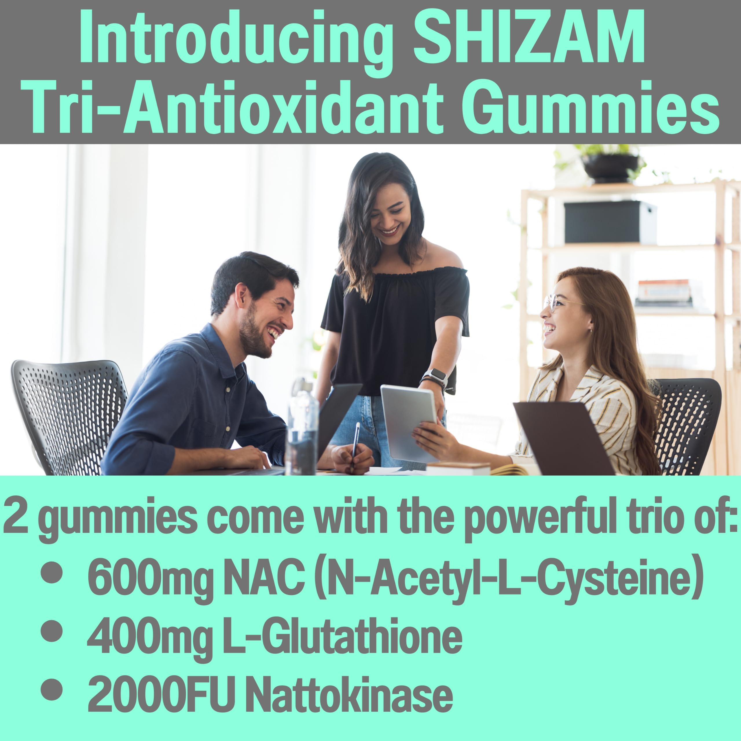 SHIZAM gummies packaging side view