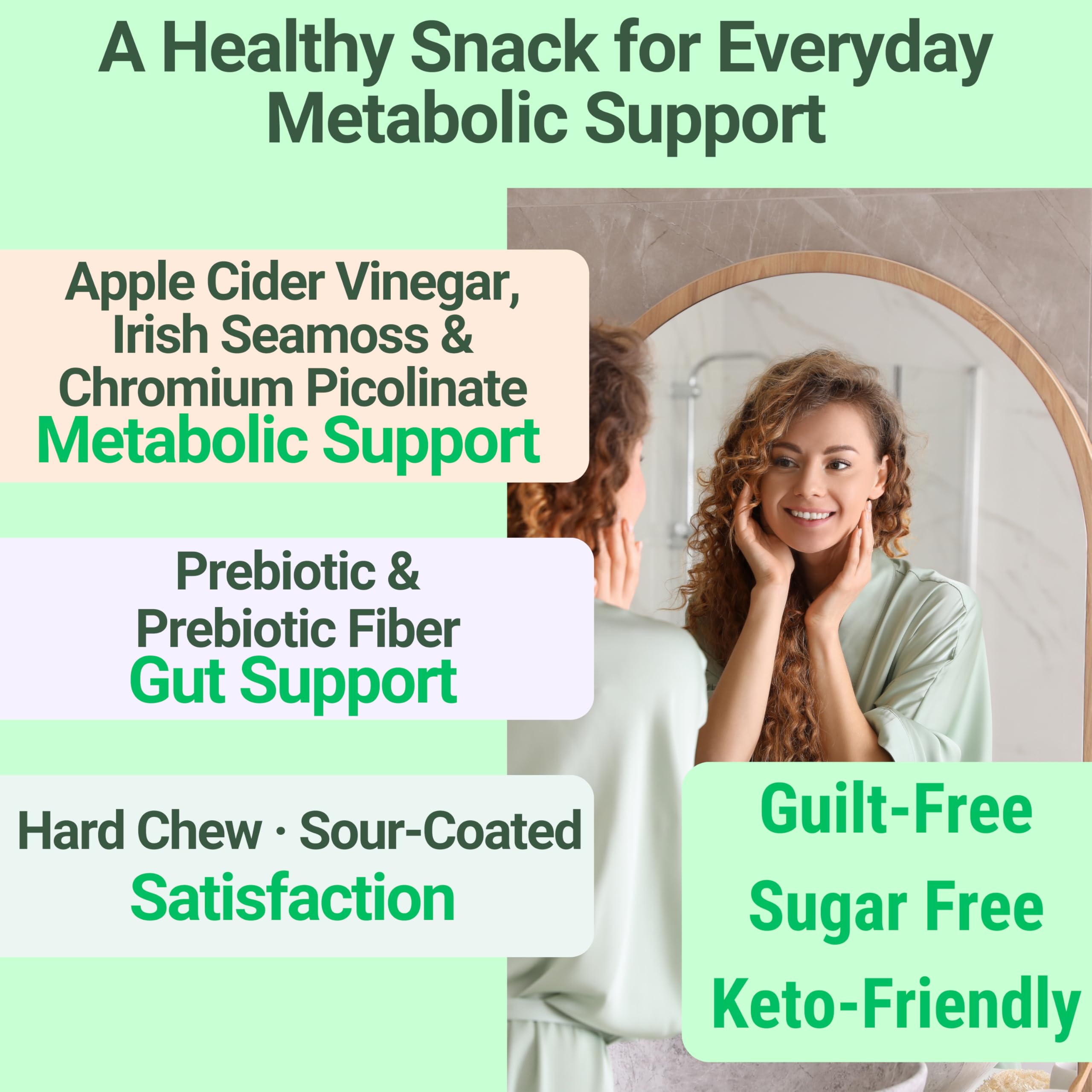 SHIZAM High Fiber Keto Snack Gummies sour-coated peach flavour close-up