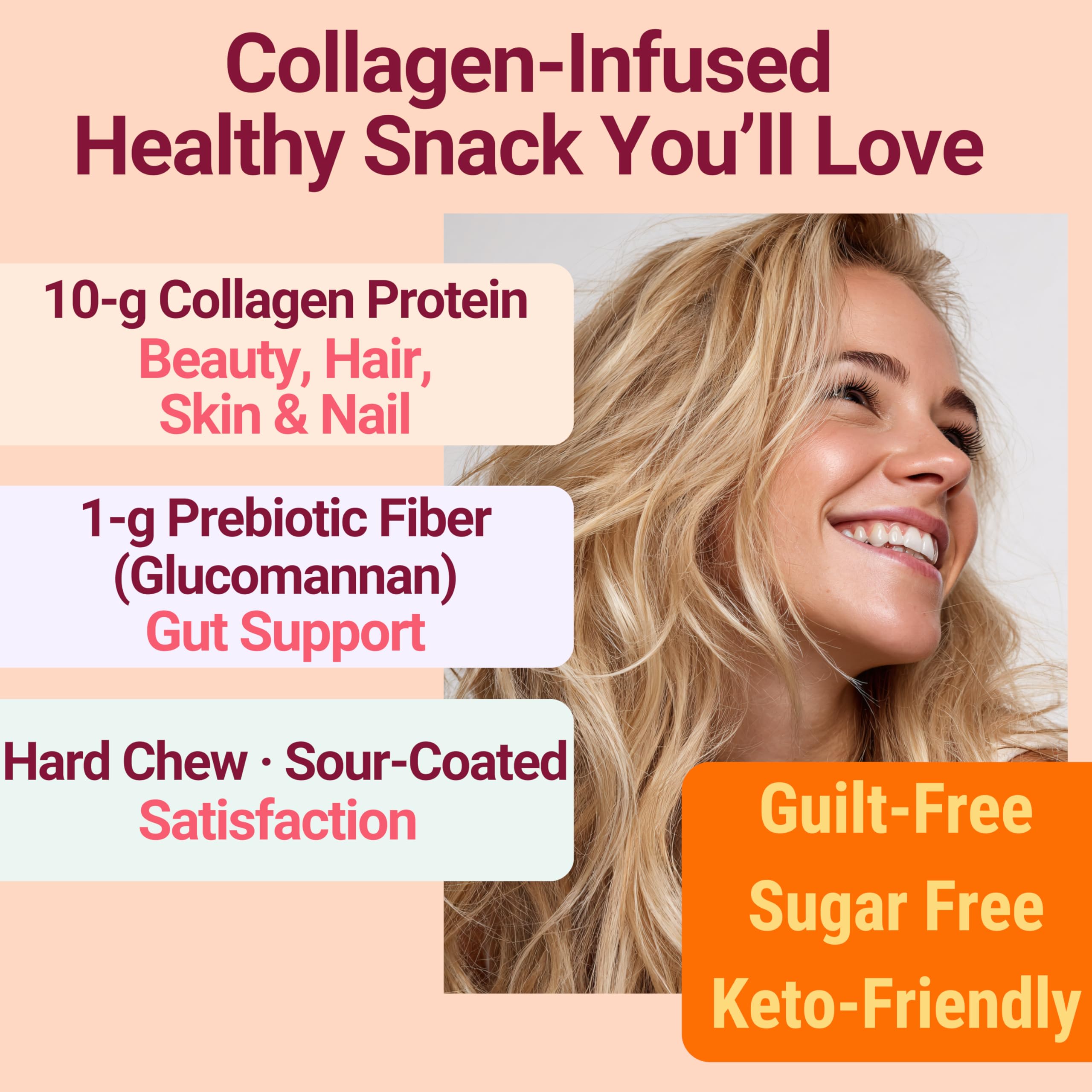 SHIZAM High Fiber Keto Snack Gummies strawberry flavour close-up