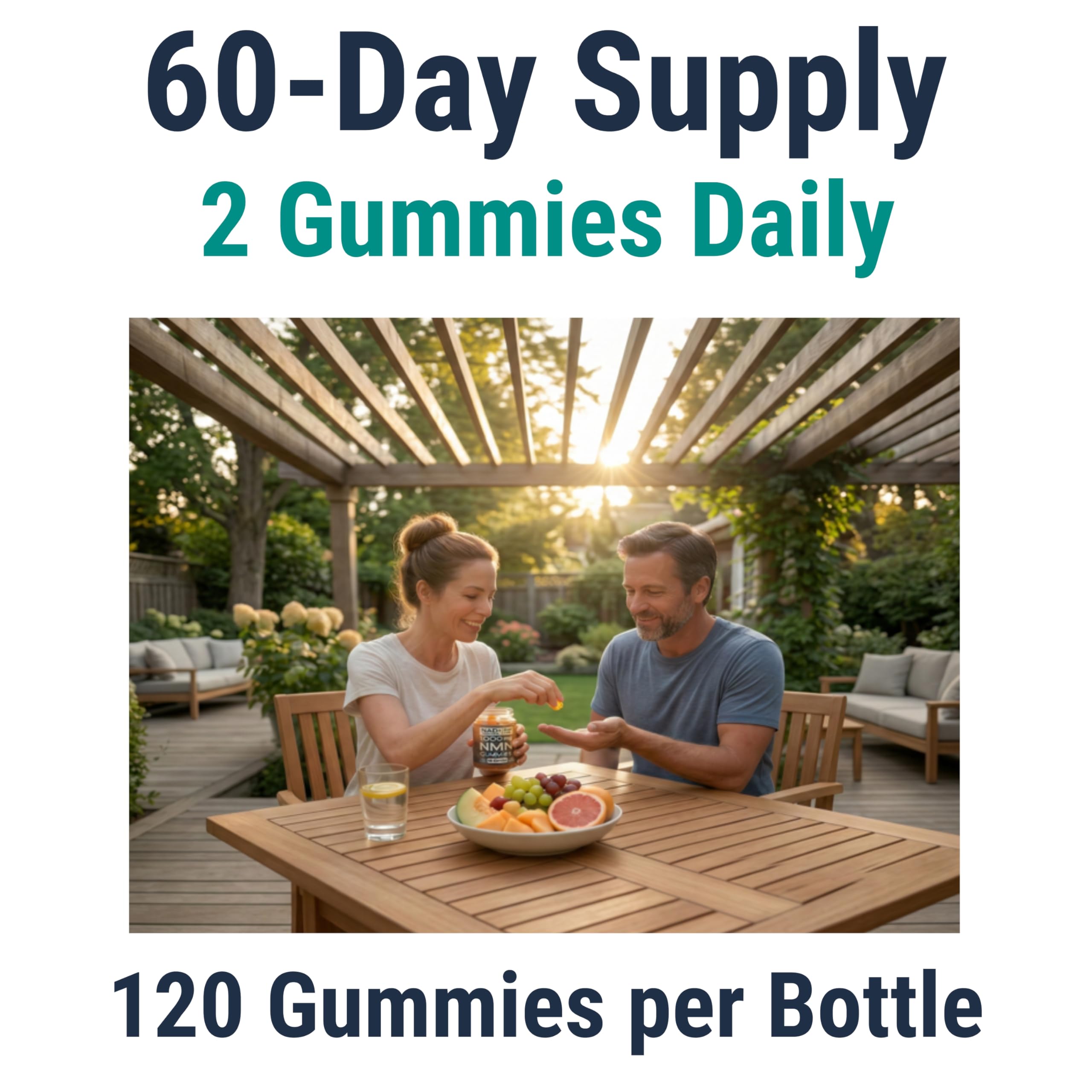 SHIZAM NMN Supplement Gummies 1000mg bottle side view
