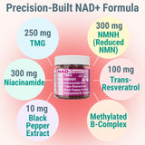 SHIZAM NMN Supplement side view showing ingredients