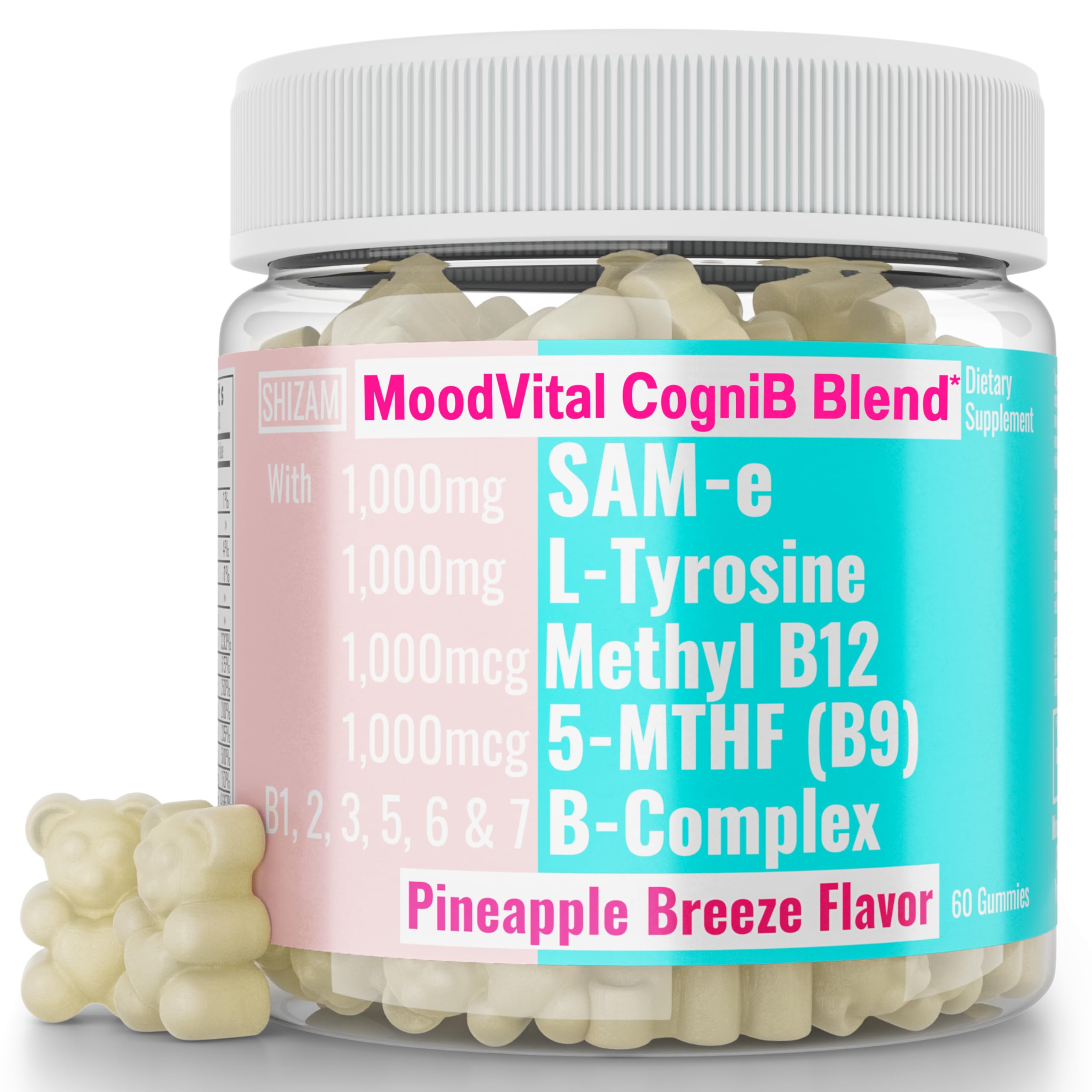 SHIZAM Wellness Gummies Pineapple Breeze flavour front view