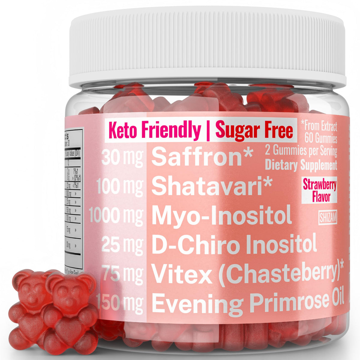 SHIZAM Women's Daily Gummies front view with packaging
