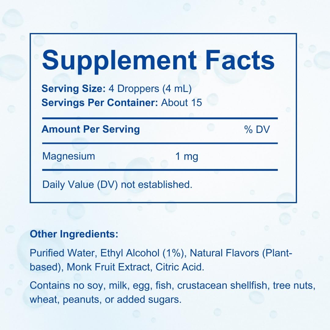 Shred Pak Melatonin Liquid Sleep Aid 1mg 2 fl oz label details