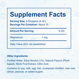 Shred Pak Melatonin Liquid Sleep Aid 1mg 2 fl oz label details