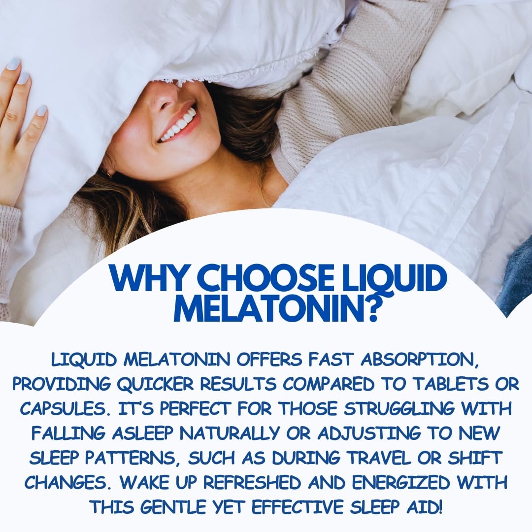 Shred Pak Melatonin Liquid Sleep Aid 1mg 2 fl oz packaging