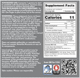 Shrumfuzed Mushroom Supplement back view with nutritional information