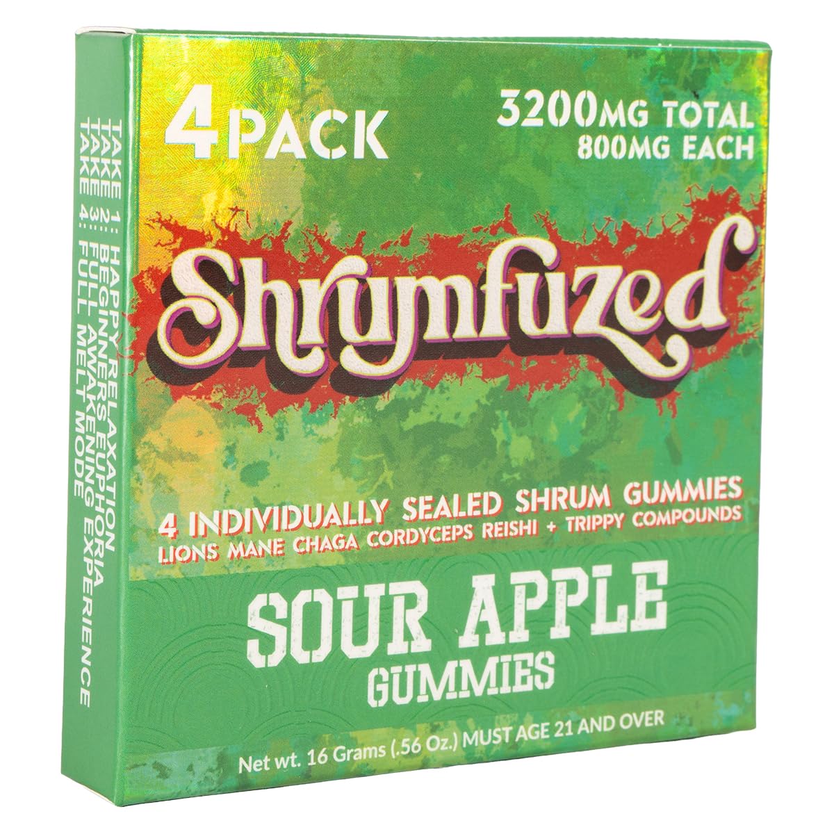 Shrumfuzed Mushroom Supplement Blend packaging details