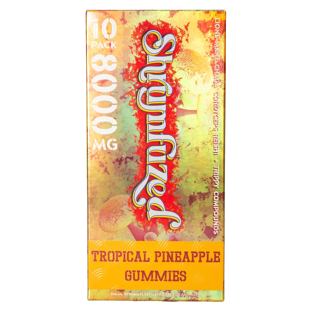 Shrumfuzed Mushroom Supplement front view with capsule bottle