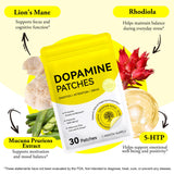 Shuangjia Extra Strength Dopamine Patches back view with ingredient list