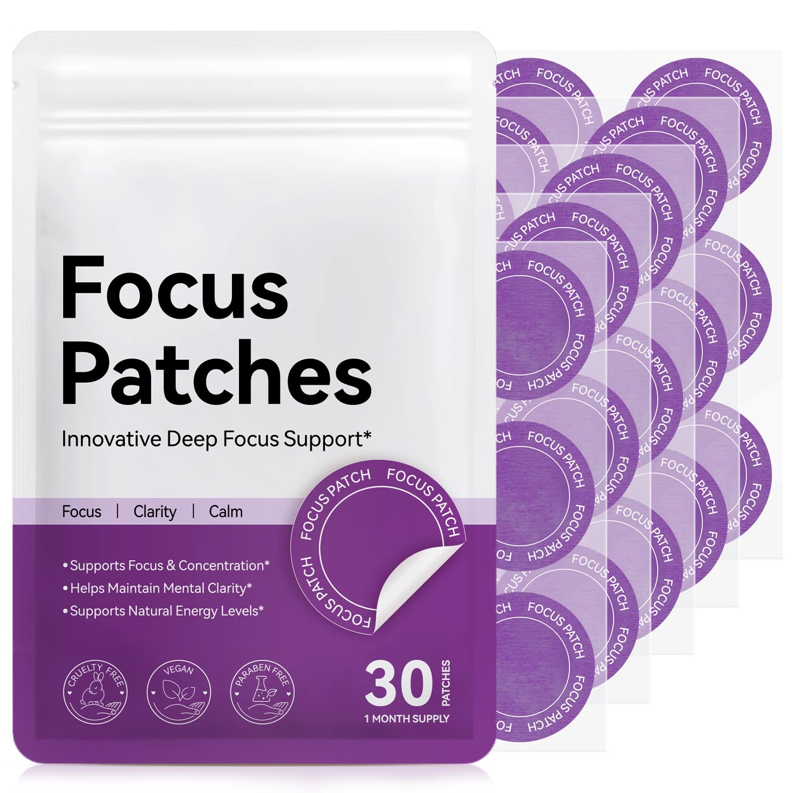 Shuangjia Focus Patches Extra Strength front view packaging