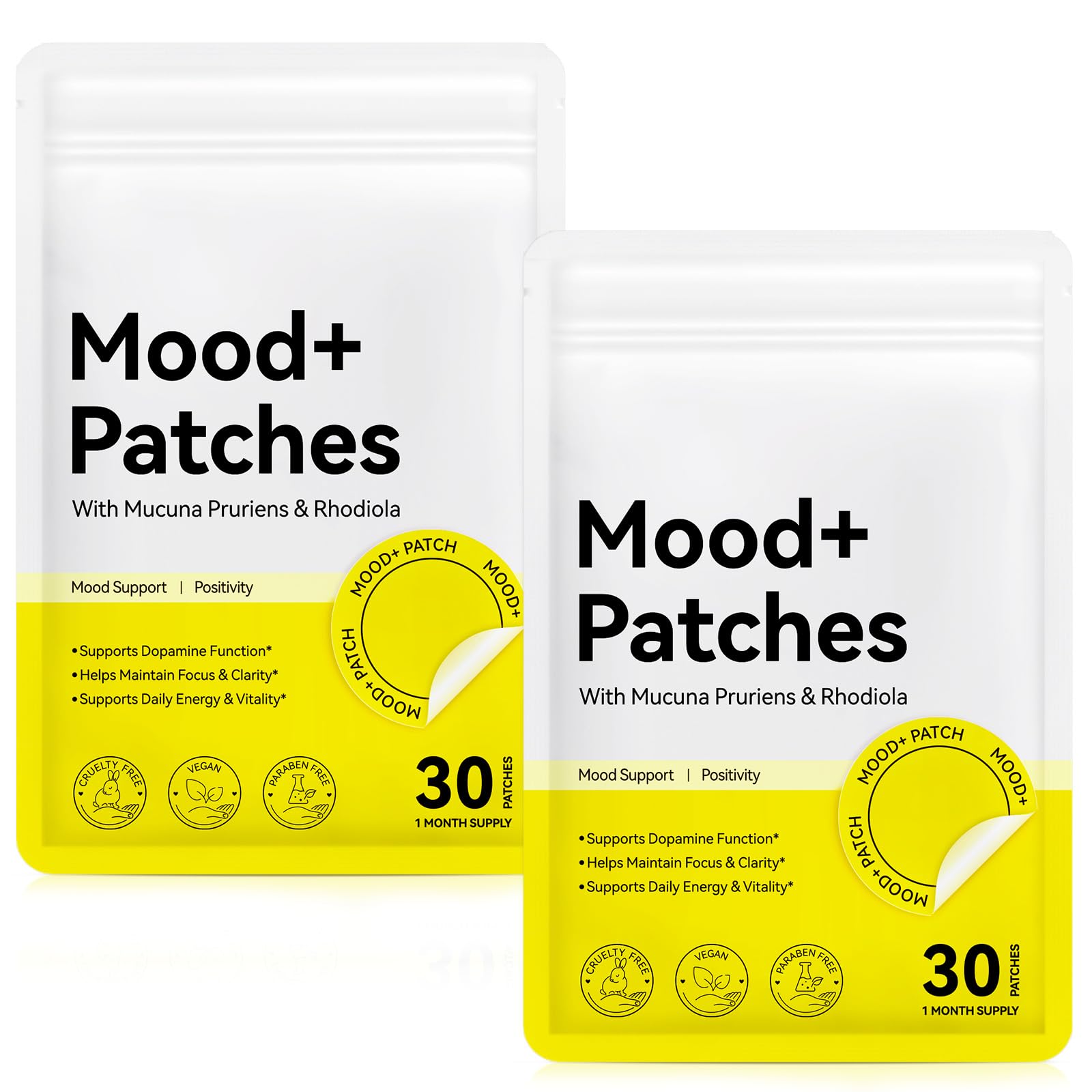 Shuangjia Mood Patches Extra Strength front view with packaging