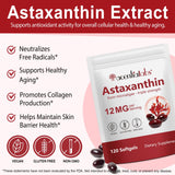 shwdppmy Astaxanthin Softgels side view with dosage details