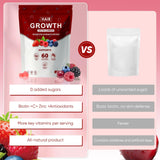 Shwfhi Hair Growth Gummies with a backdrop of beauty products