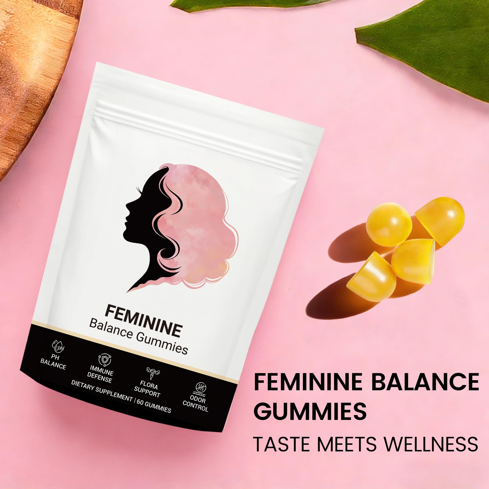 Shytrouy Feminine Balance Gummies opened bottle with gummies