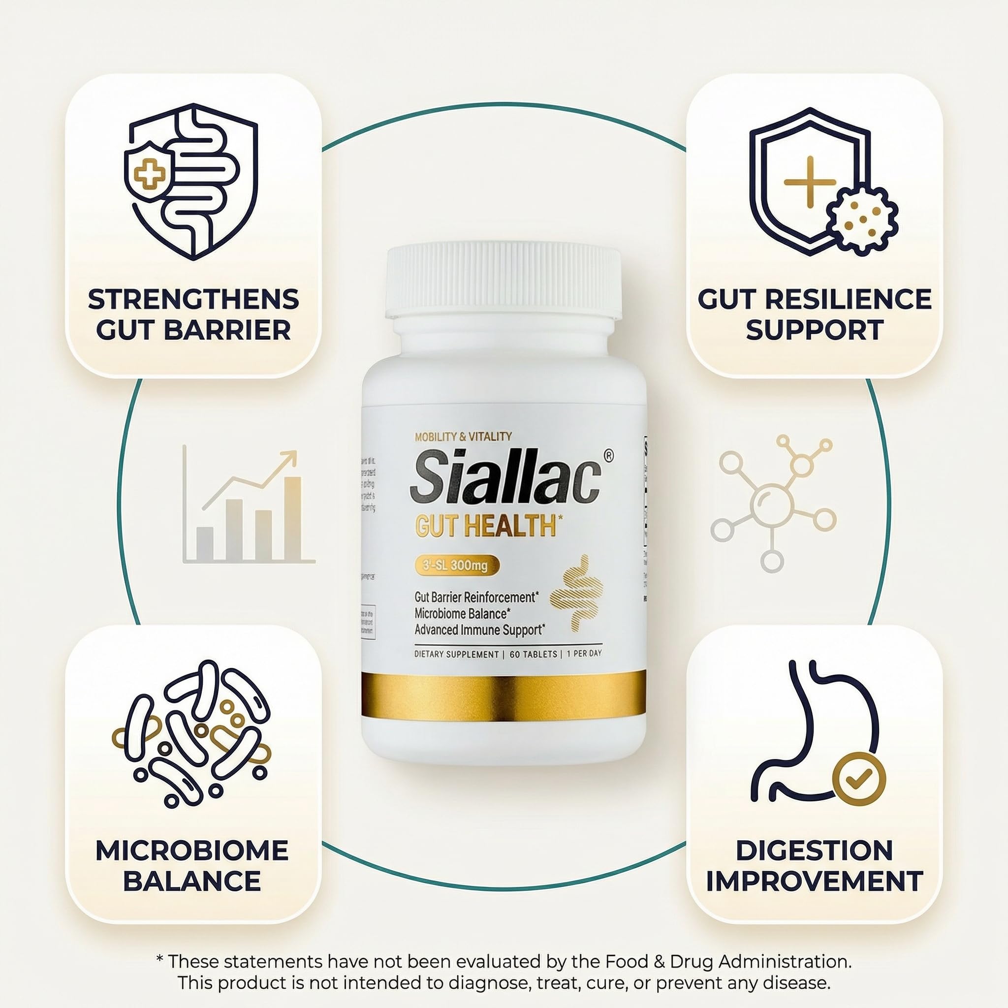 SIALLAC Prebiotic 3'-Sialyllactose 60g side view
