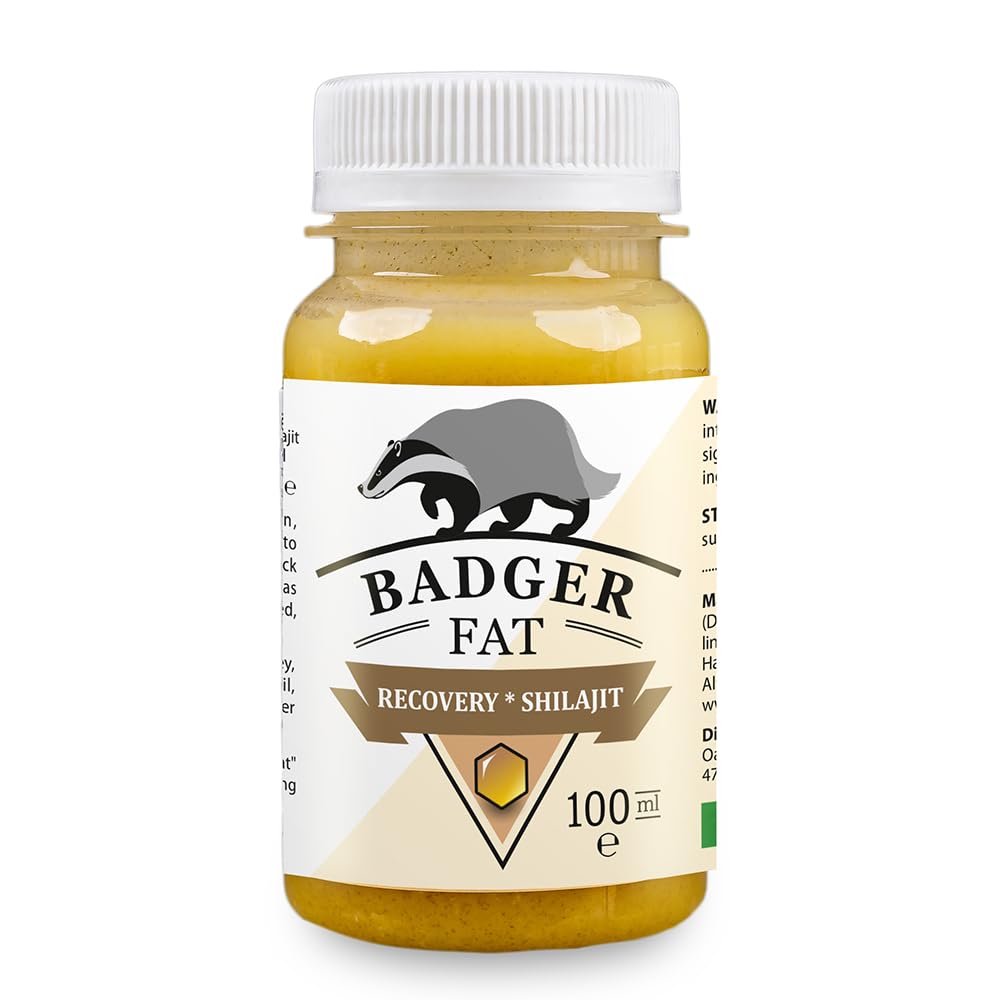 Siberian Green Badger Fat Cream-Gel 100ml bottle with ingredients