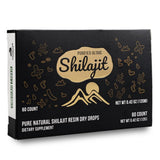 Siberian Green Shilajit Dry Drops close-up of resin