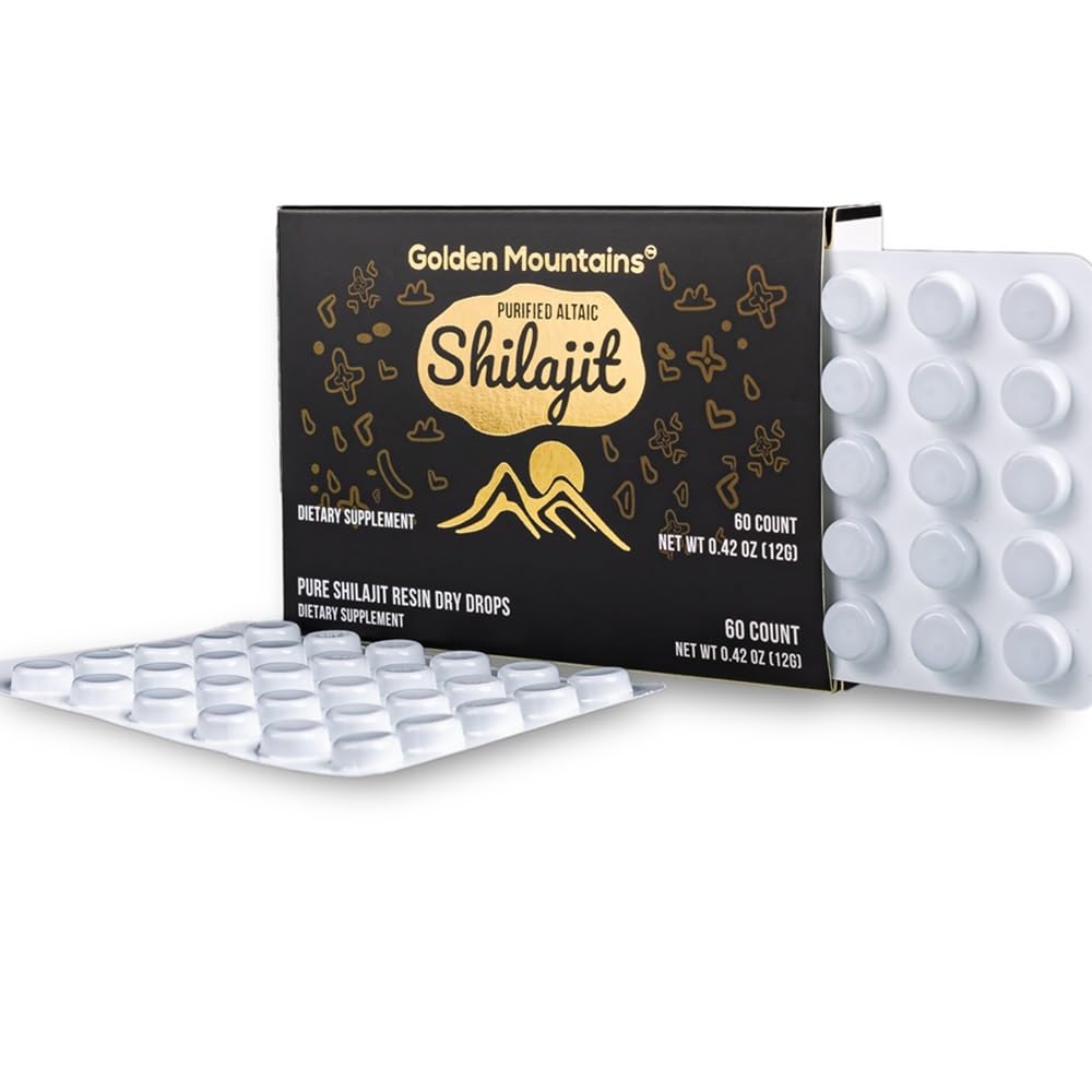 Siberian Green Shilajit Dry Drops packaging front view