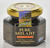 Siberian Treasure Shilajit Resin 100g glass jar side view
