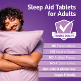 Side view of 21st Century Melatonin Tablets bottle