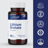 Side view of AgeImmune Lithium Orotate Supplement packaging