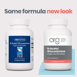 Side view of Allergy Research Group N-Acetyl-D-Glucosamine capsules