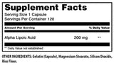 Side view of Amazing Nutrition Alpha Lipoic Acid bottle